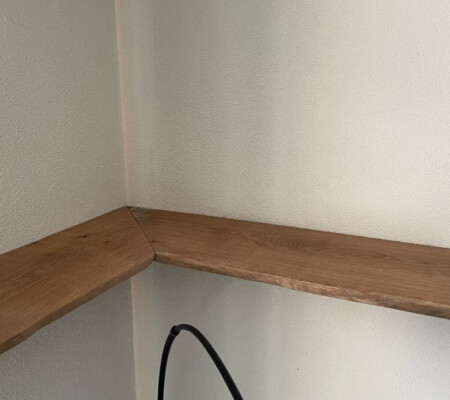 Eiken boomstamhoekplank