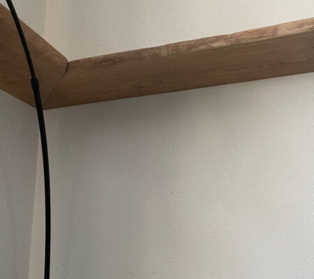 Eiken boomstamhoekplank