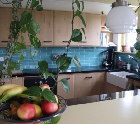 Maatwerkkeuken massief eiken - Skylt lak