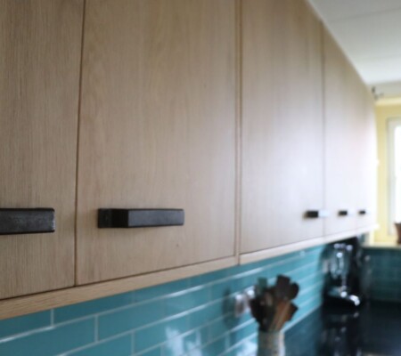 Maatwerkkeuken massief eiken - Skylt lak