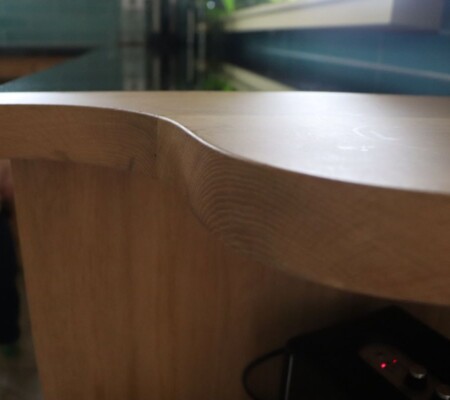 Maatwerkkeuken massief eiken - Skylt lak