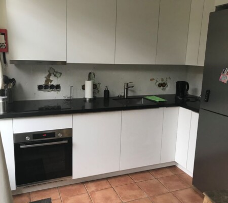 Maatwerkkeuken - max opbergruimte met carrousel - materiaal recycled mdf